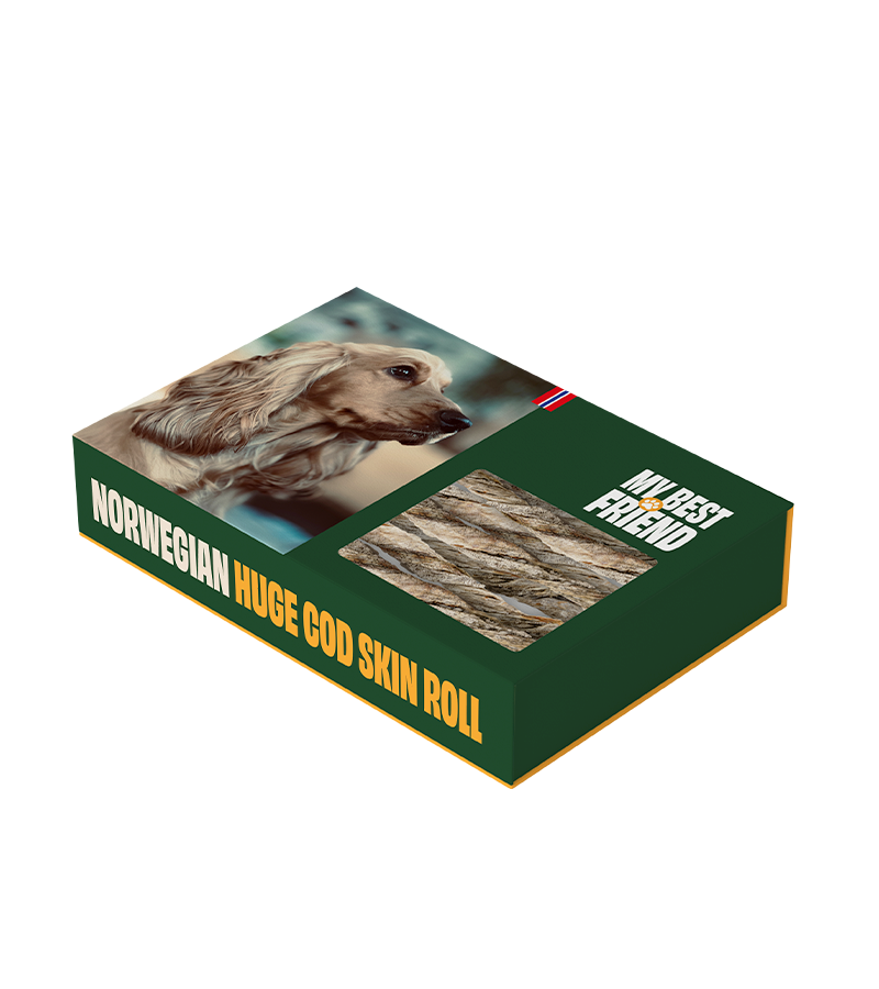 Huge Cod Skin Roll Treat for Dogs